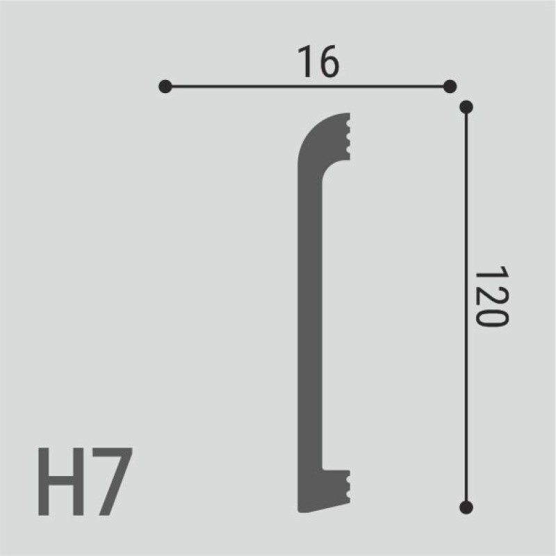 Плинтус напольный Н7