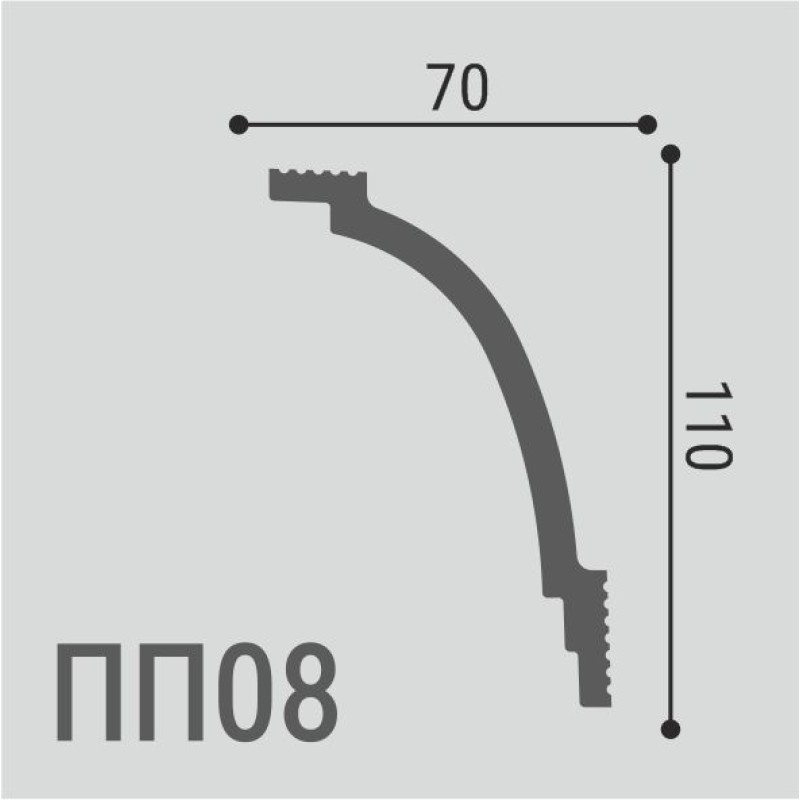 Карниз XPS POLYMER ПП 08