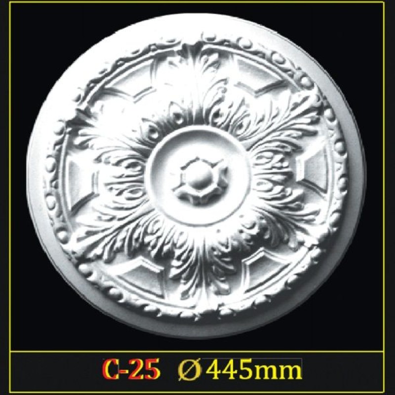 Розетка потолочная из полистирола C25