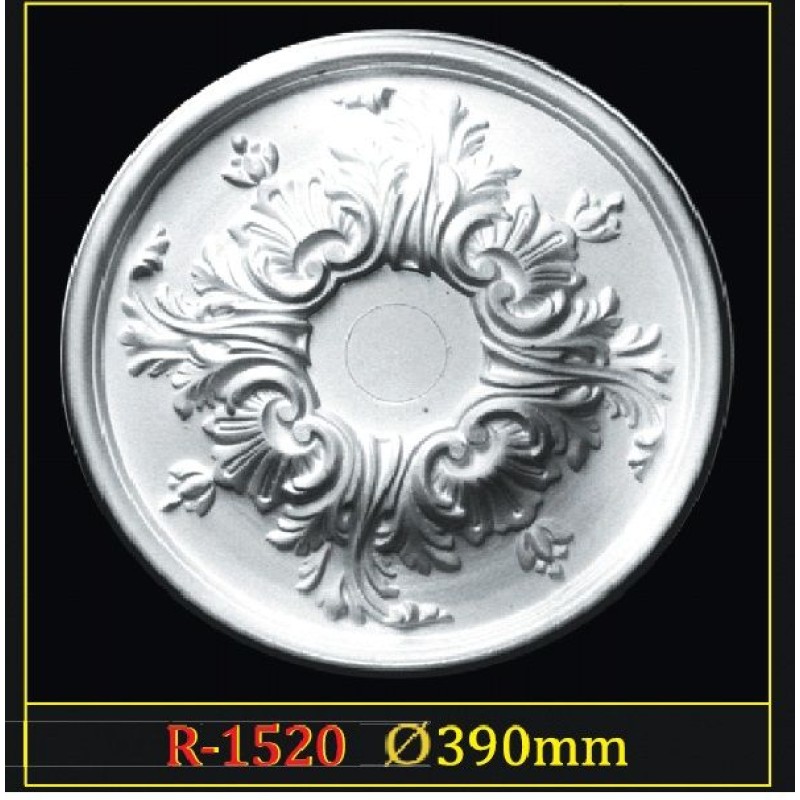 Розетка потолочная из полистирола R1520