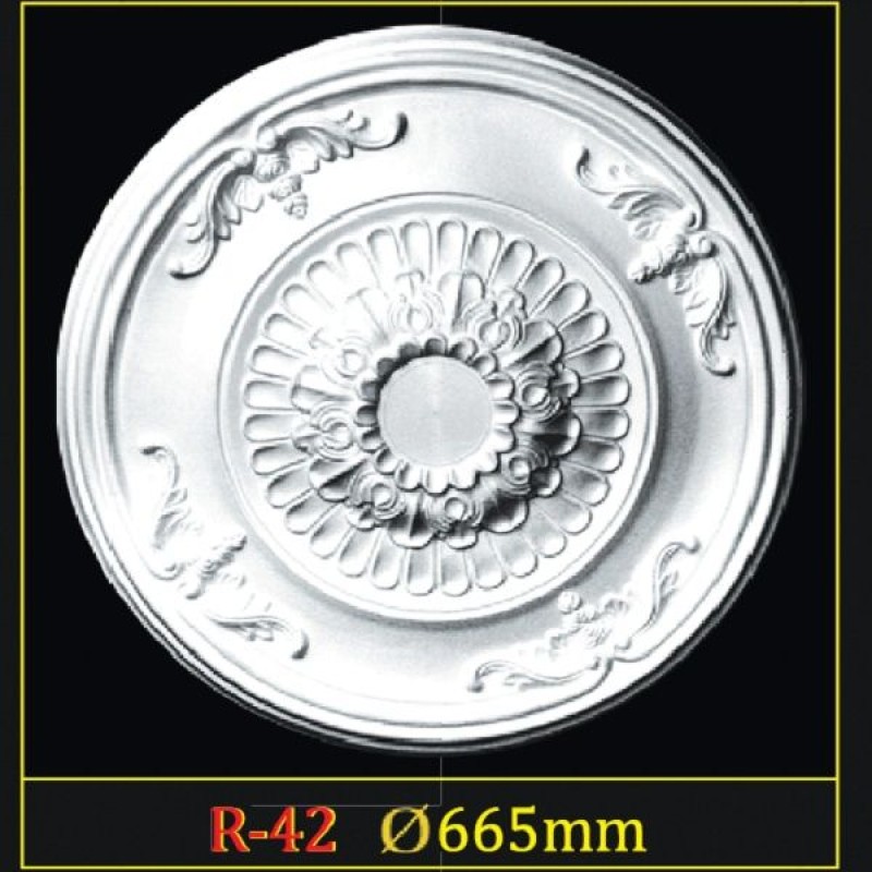 Розетка потолочная из полистирола R42