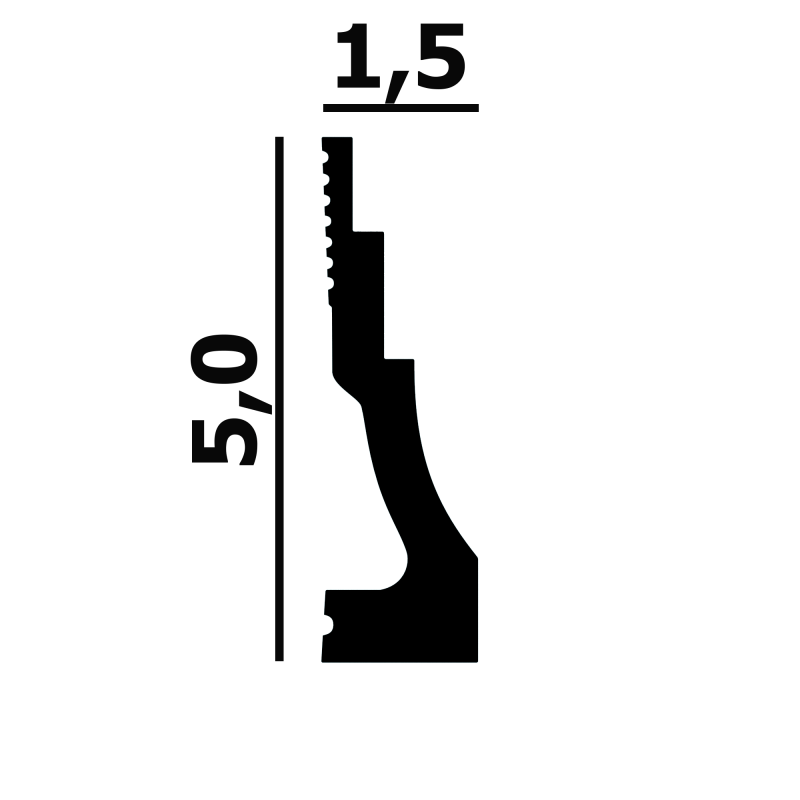 Молдинг P107 Перфект Плюс