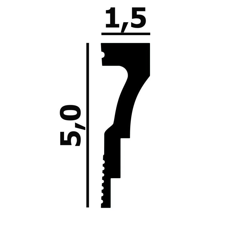 Молдинг P107 Перфект Плюс