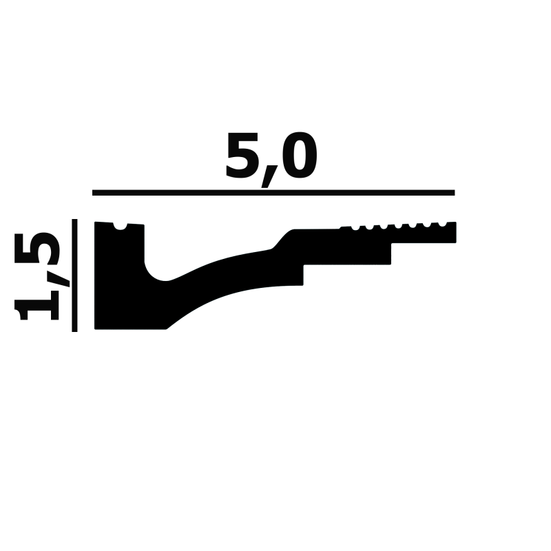 Молдинг P107 Перфект Плюс