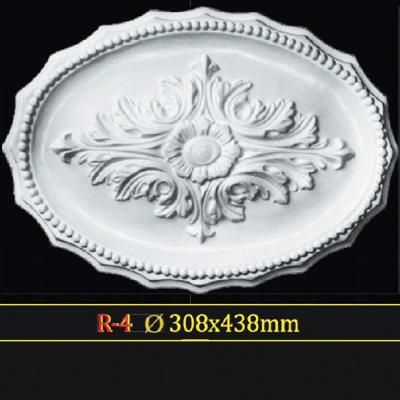 Розетка потолочная из полистирола R4