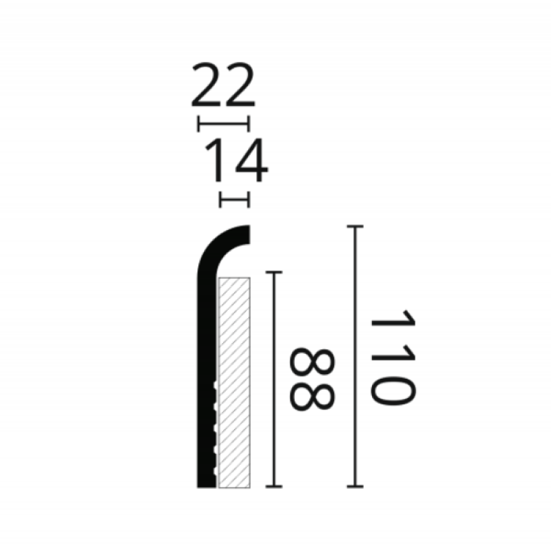 Плинтус напольный CF1
