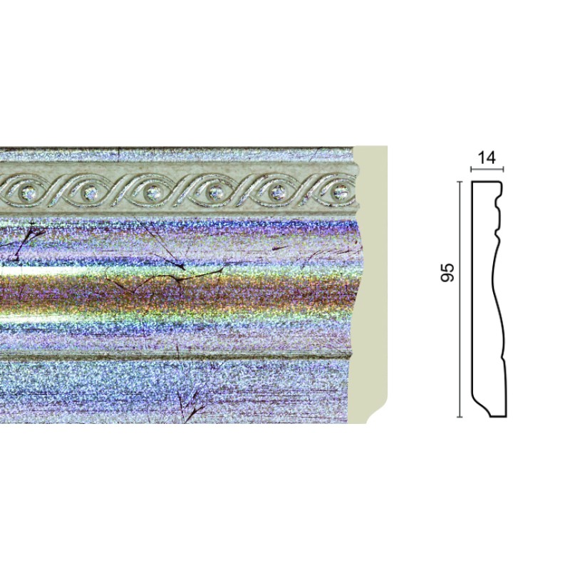 Плинтус напольный широкий 53-32