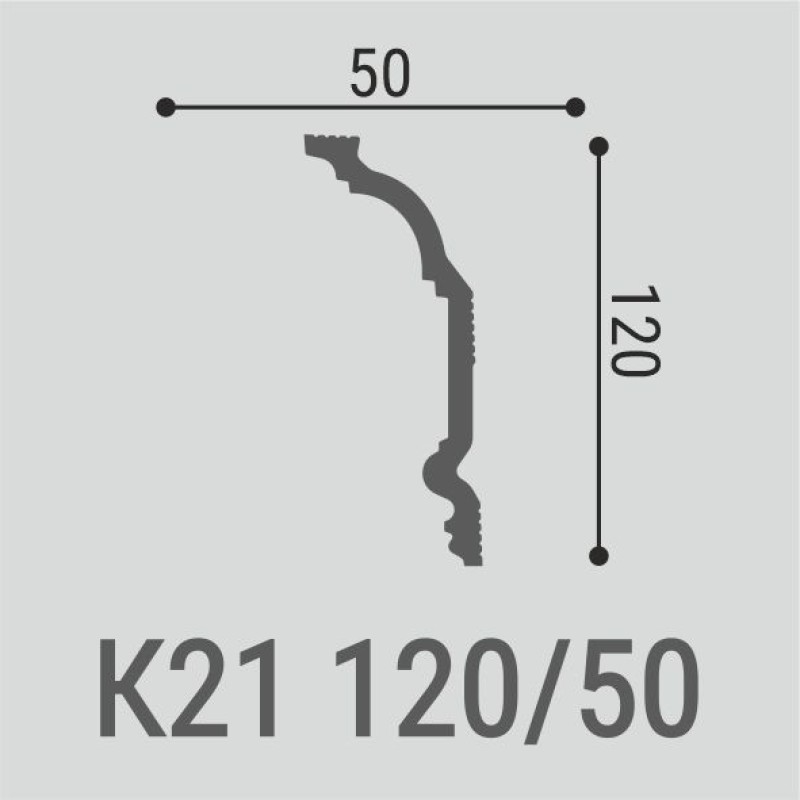 Карниз К21 120-50