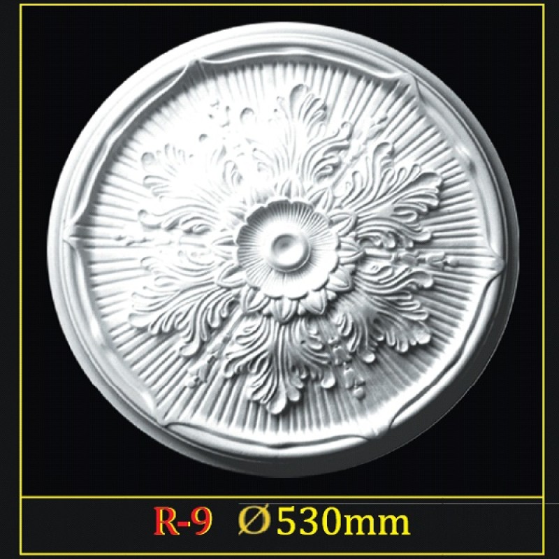 Розетка потолочная из полистирола R9