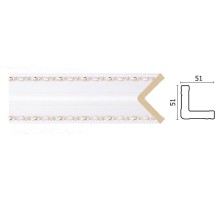142-115G Уголок средний золотистый 