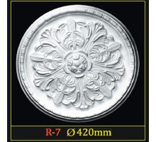 Розетка потолочная из полистирола R7