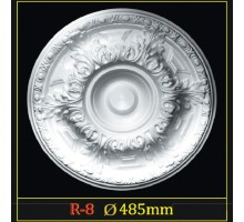 Розетка потолочная из полистирола R8