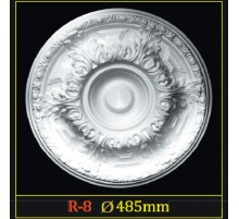 Розетка потолочная из полистирола R8