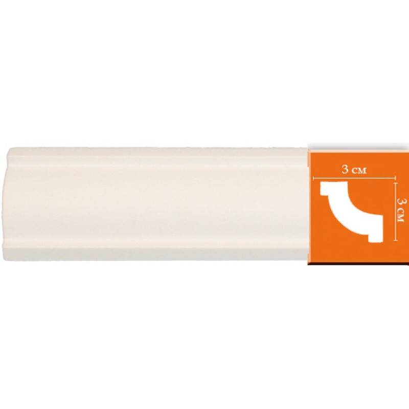 96123 FLEXIBLE плинтус из полиуретана 