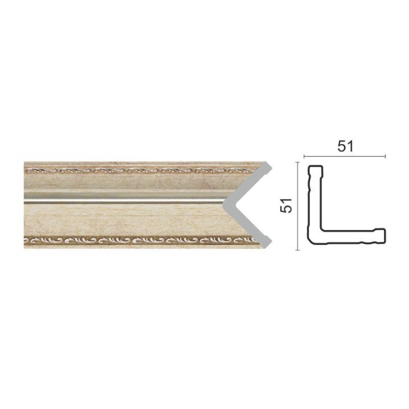 142-59 Уголок средний золотистый