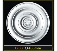 Розетка потолочная из полистирола C33