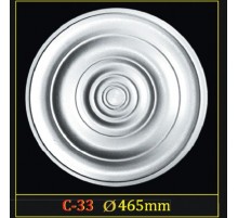 Розетка потолочная из полистирола C33