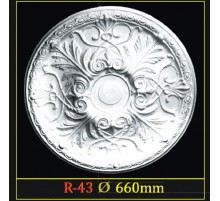 Розетка потолочная из полистирола R43