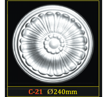 Розетка потолочная из полистирола C21