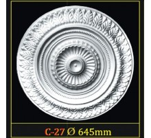 Розетка потолочная из полистирола C27