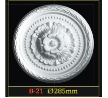 Розетка потолочная из полистирола B21