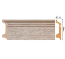 D122-72 ШК/16 Плинтус напольн.DECOMASTER(78*21*2400 мм)