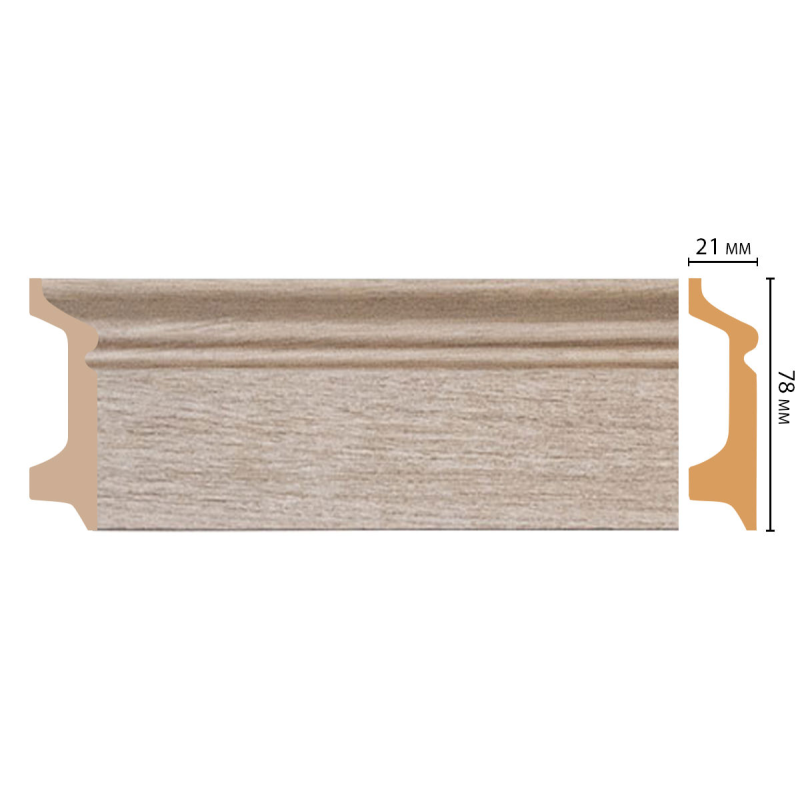 Цветной напольный плинтус D122-72 ДМ 