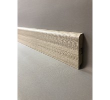 Плинтус напольный МДФ SM 02-80 Ясень шимо