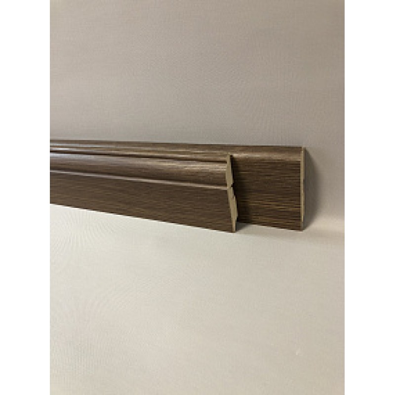 Плинтус напольный МДФ SM 02-80 Дуб рустик