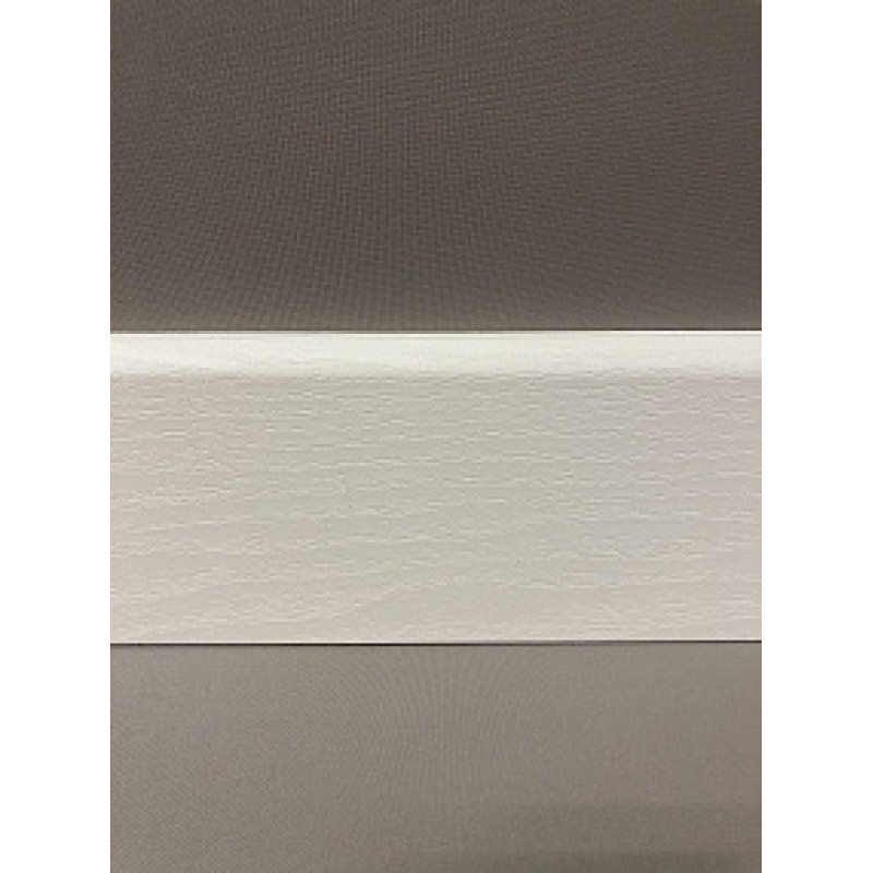 Плинтус напольный МДФ SM 02-80 Аивори молочный