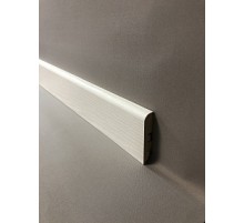 Плинтус напольный МДФ SM 02-80 Аивори молочный