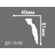 Потолочный плинтус с рисунком ДП 15/90 