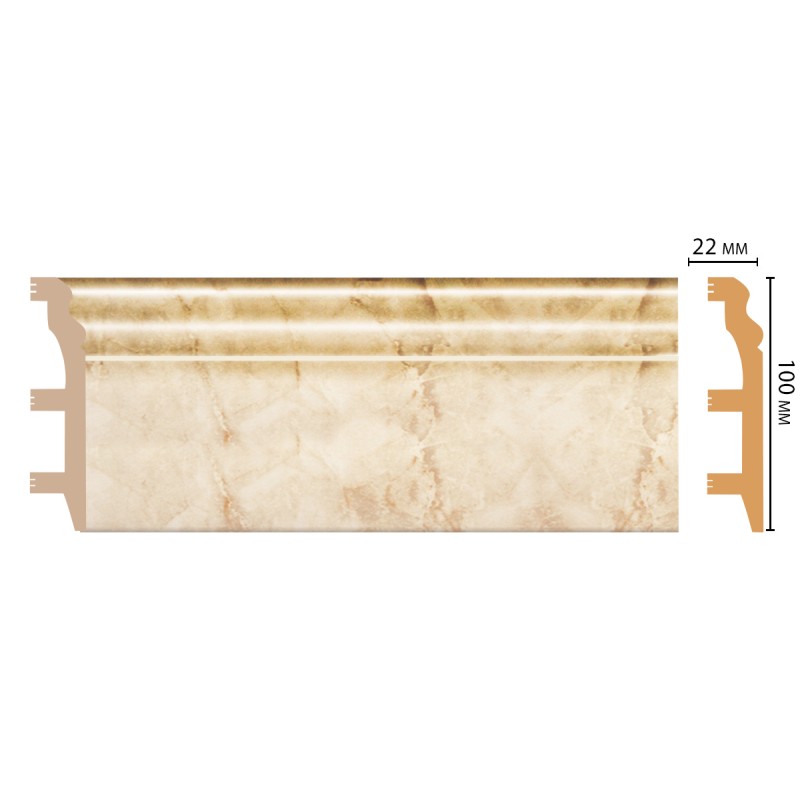 Цветной напольный плинтус D232-80 