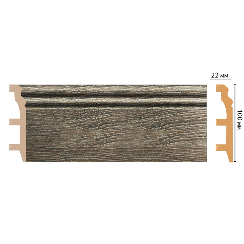 Цветной напольный плинтус D232-86 