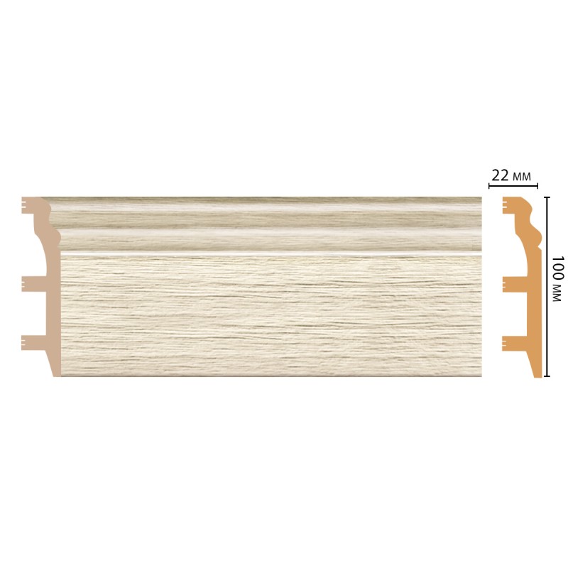 Цветной напольный плинтус D232-1070 