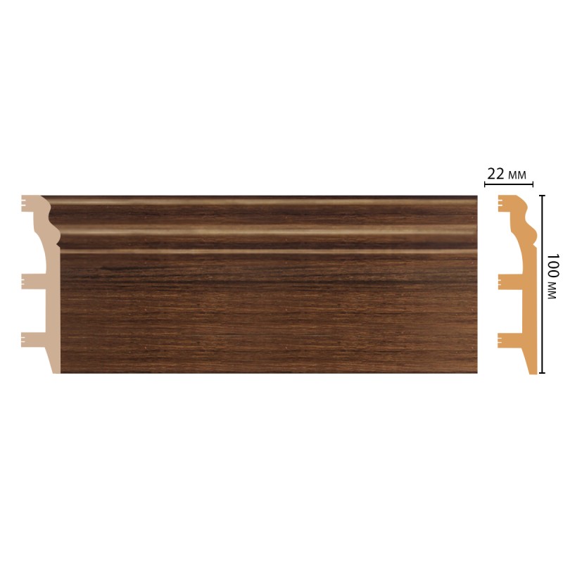 Цветной напольный плинтус D232-74 