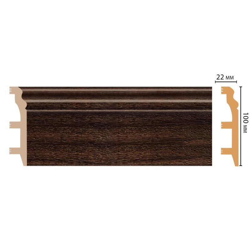 Цветной напольный плинтус D232-438 