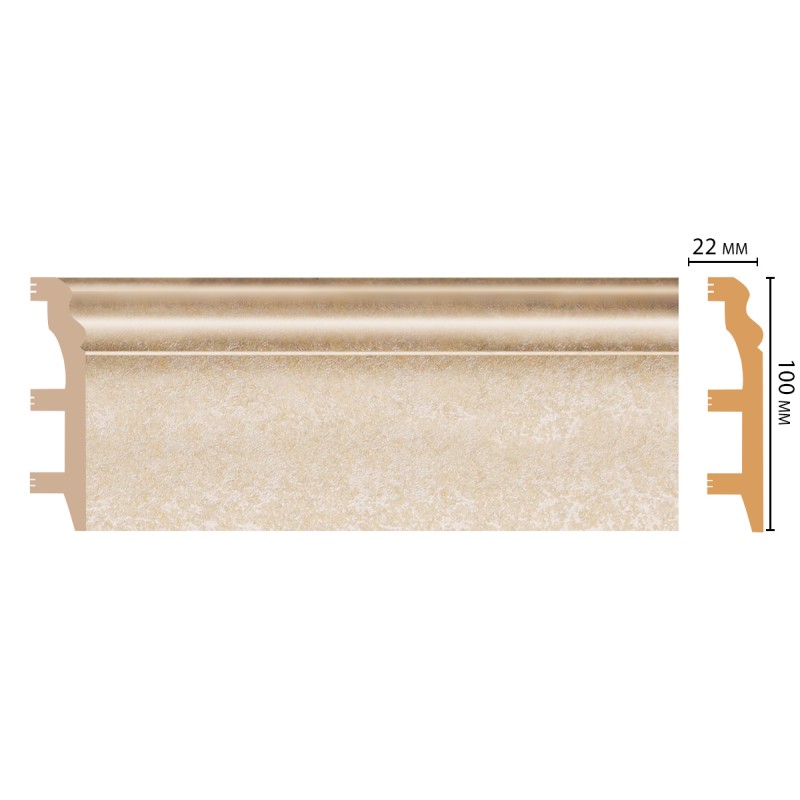 Цветной напольный плинтус D232-18D 