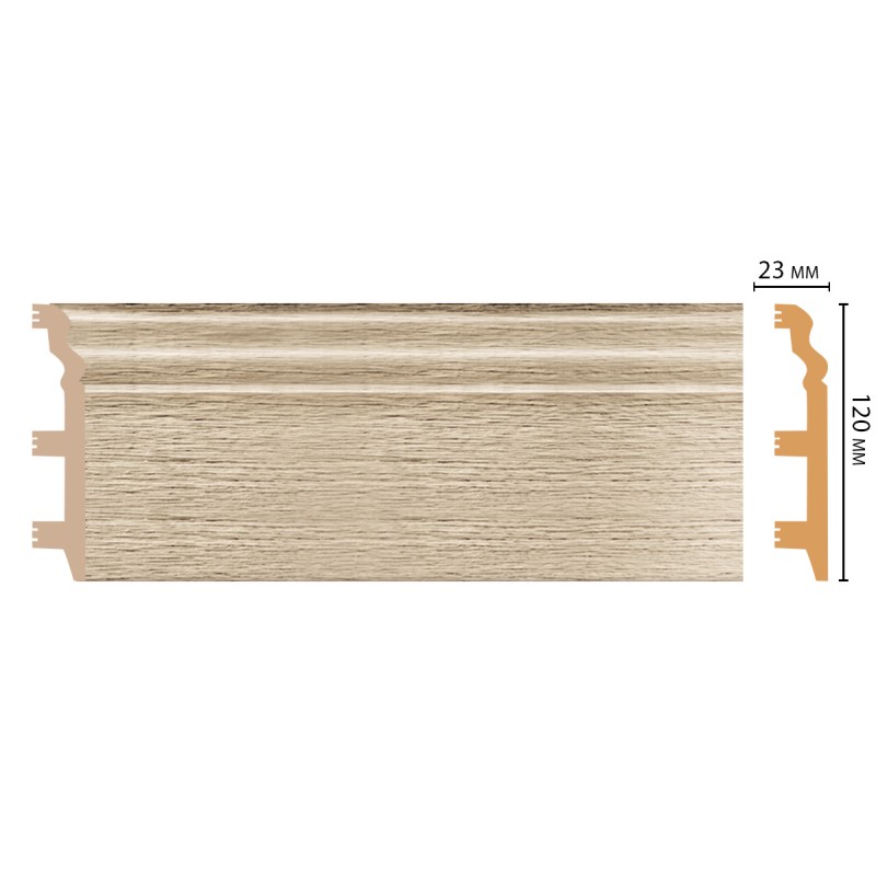 Цветной напольный плинтус D233-72 