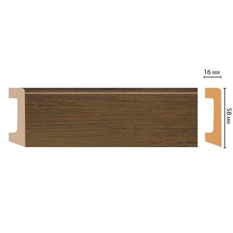 Цветной напольный плинтус D234-88 