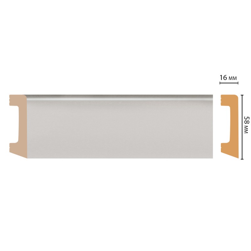 Цветной напольный плинтус D234-114 