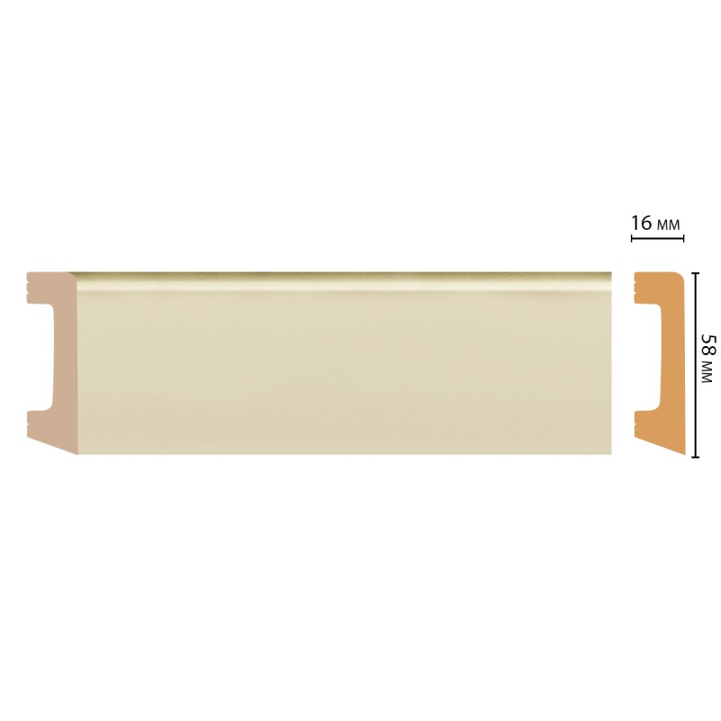 Цветной напольный плинтус D234-61 