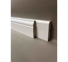 Плинтус напольный МДФ SM 04-80 Аивори белый