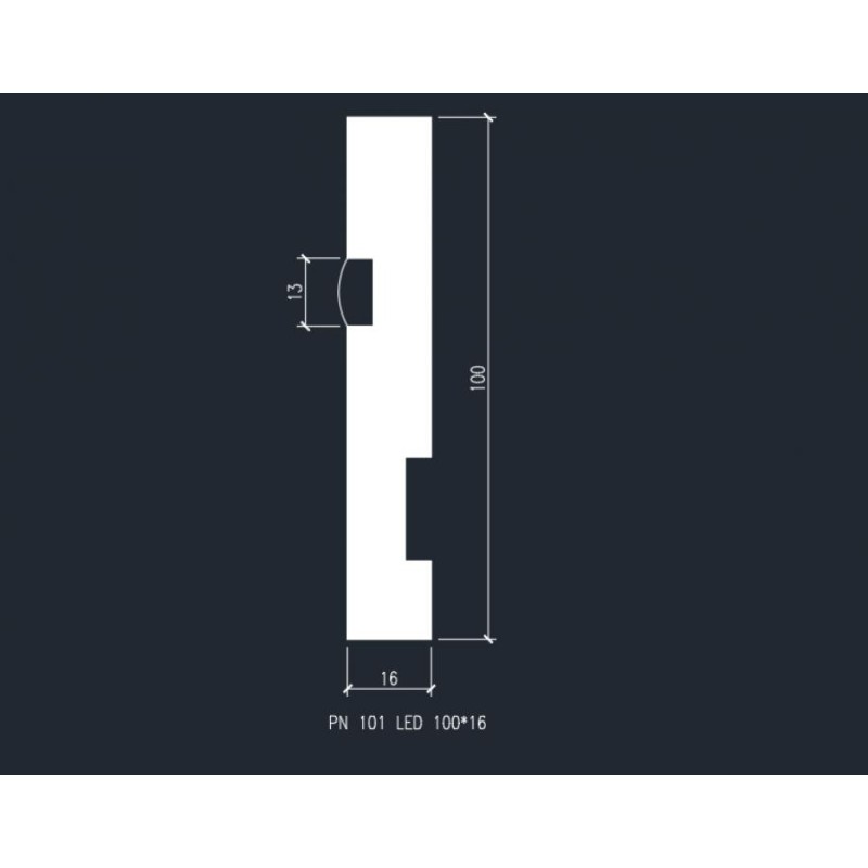 Плинтус напольный PN 101LED