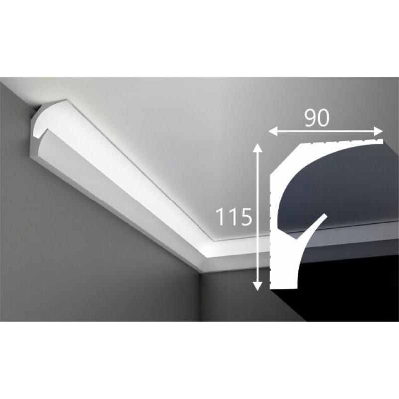 К25, карниз 115х90, экополимер