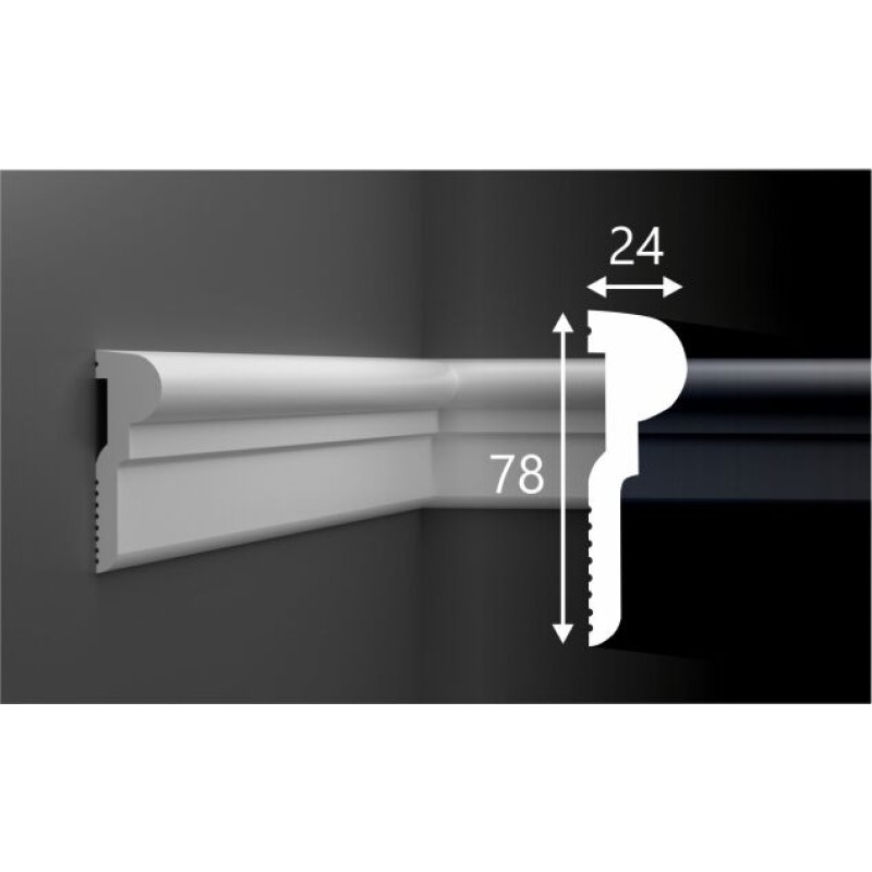 Молдинг М027, 78х24, 2000мм, Экополимер/11