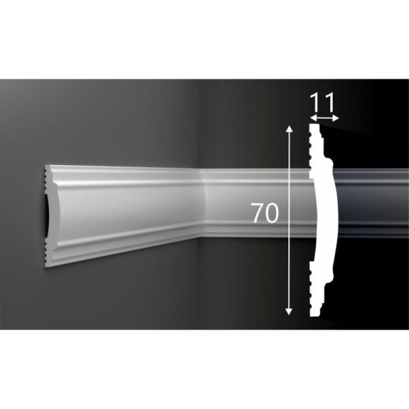 Молдинг М32, 70х11, 2000мм, Экополимер/20