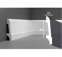 П23, Плинтус 90х20, экополимер