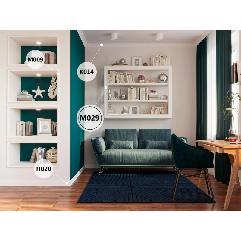 Молдинг М029, 85х14, 2000мм, Экополимер/12