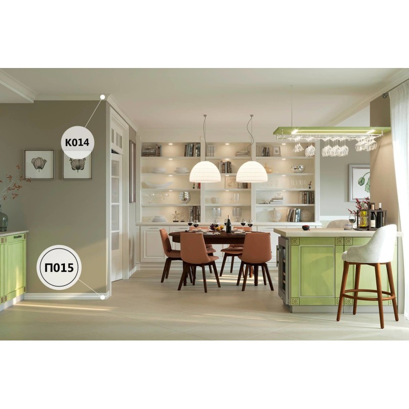 Плинтус П015, 80х11, экополимер